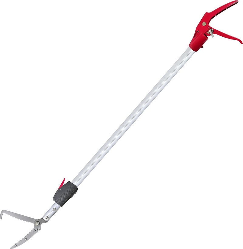 Prunrt 4.7-7.2 FT Snake Grabber Telescopic with Hooks, Rattle Snake Catcher Tool, Long Handle Reptile Wide Jaw Tongs - Image 1